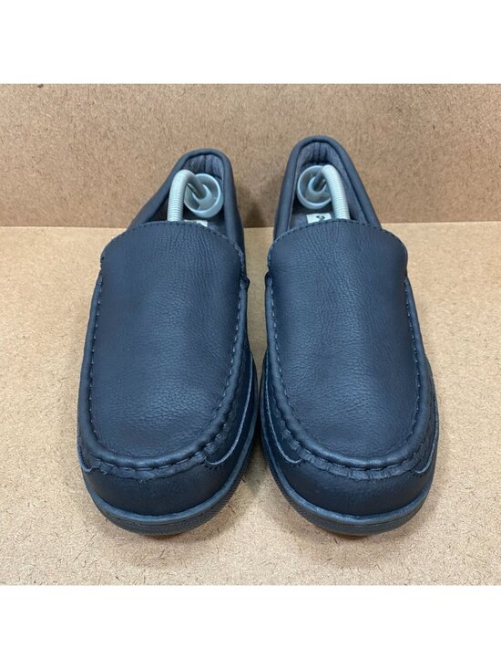 MySlippers Mens 12 Black Leather Slip-On Loafers Outsoles Indoor Outdoor Shoes main image 7